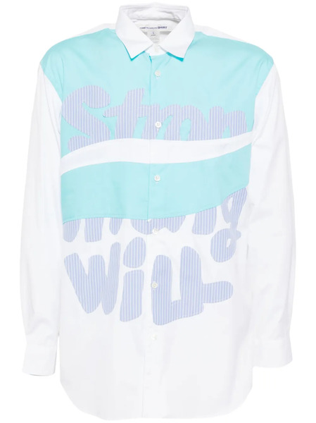 Comme Des Garçons Shirt Patchwork Shirt - White 