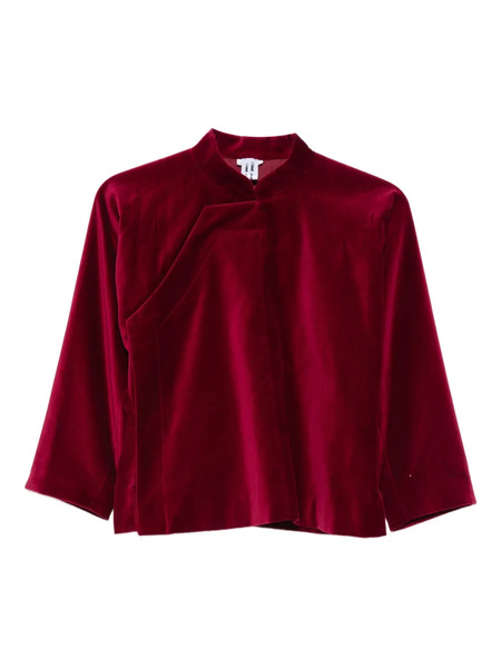  Comme Des Garçons Stand Collar Blouse - Red 