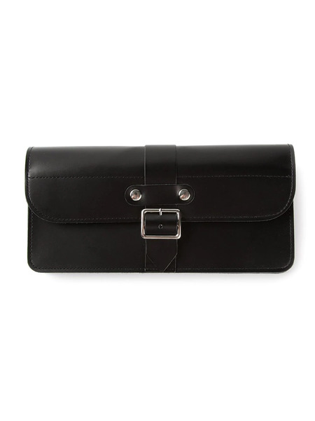  Comme Des Garçons Wallet Buckled Leather Wallet - Black 