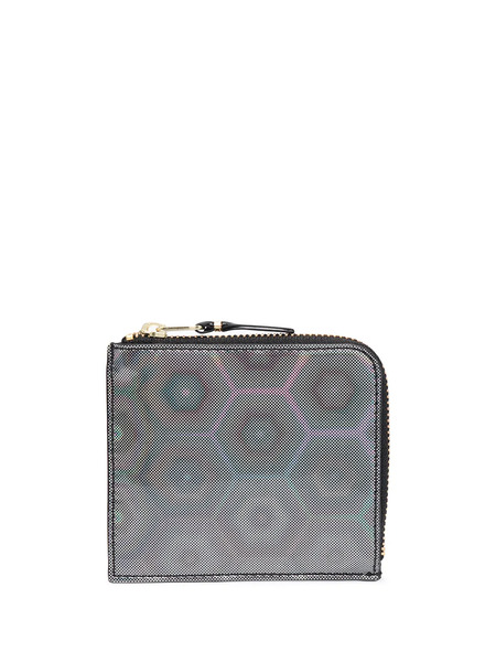  Comme Des Garçons Wallet Geometric Print Wallet - Black 