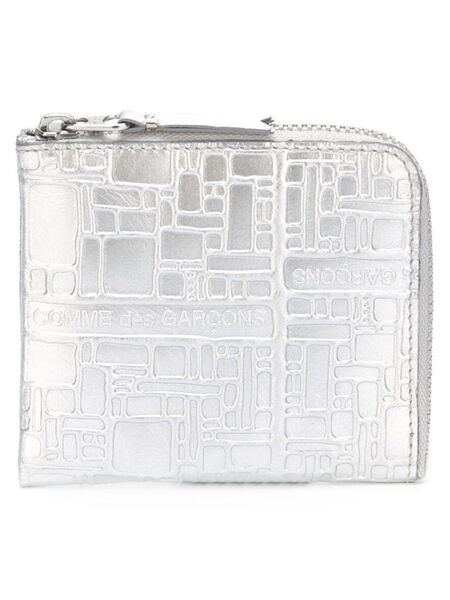  Comme Des Garçons Wallet Logo-embossed Leather Wallet - Metallic 