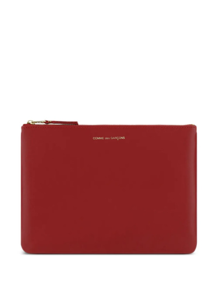  Comme Des Garçons Wallet Logo-print Leather Wallet - Red 