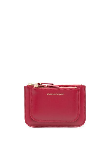  Comme Des Garçons Wallet Logo-stamp Leather Purse - Red 