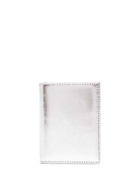  Comme Des Garçons Wallet Metallic Bi-fold Cardholder - Silver 