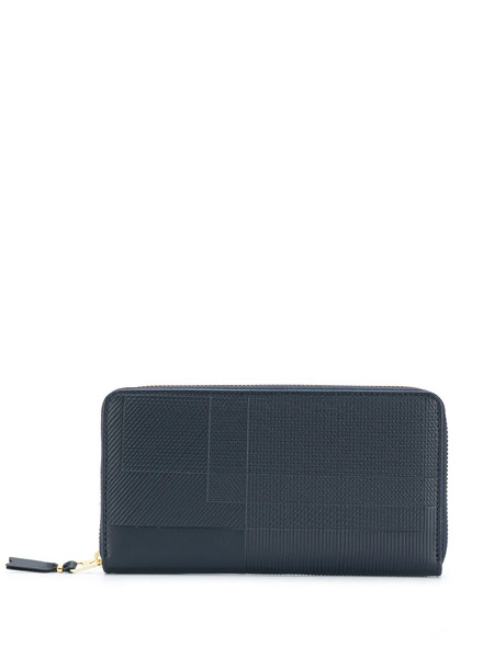  Comme Des Garçons Wallet Mixed Line Pattern Wallet - Blue 