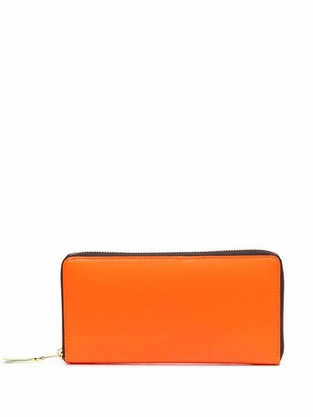  Comme Des Garçons Wallet New Super Fluo Leather Wallet - Yellow 