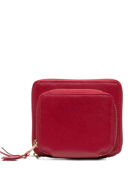  Comme Des Garçons Wallet Outside Pocket Double-zip Wallet - Red 