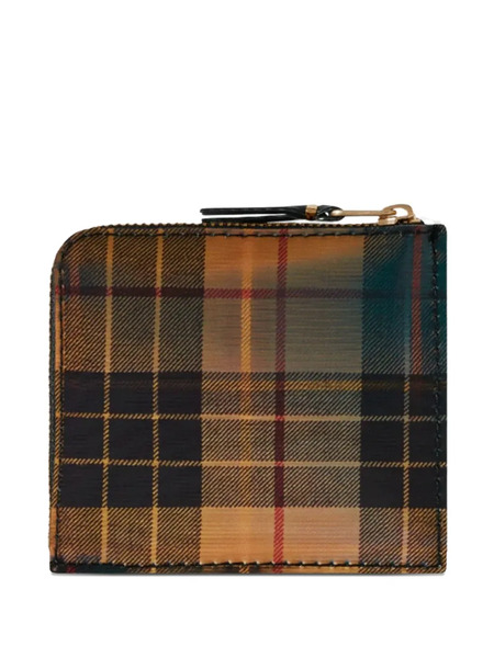  Comme Des Garçons Wallet Plaid-pattern Wallet - Yellow 