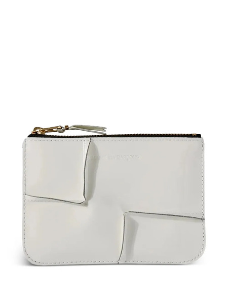  Comme Des Garçons Wallet Reversed Hem Wallet - White 