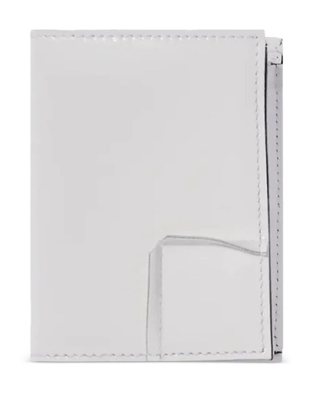  Comme Des Garçons Wallet Reversed Leather Wallet - White 