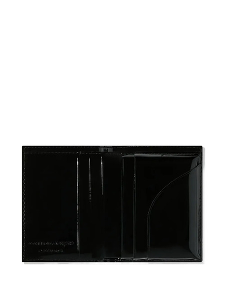  Comme Des Garçons Wallet Reversed Patent-leather Wallet - Black 