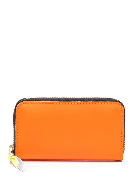  Comme Des Garçons Wallet Super Fluo Leather Wallet - Orange 