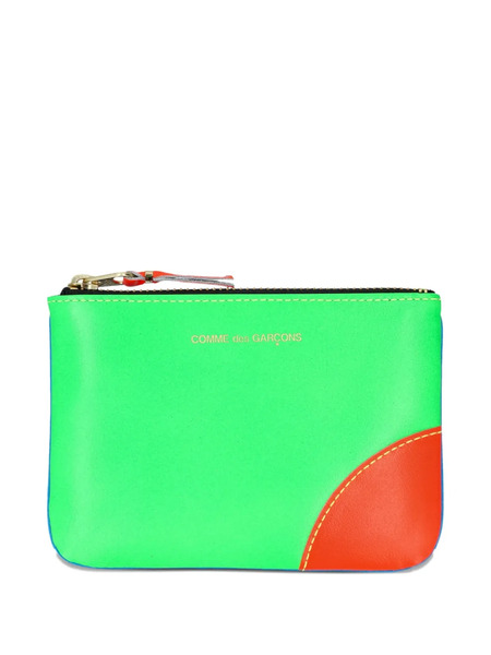 Comme Des Garçons Wallet Super Fluo Zip Wallet - Green 