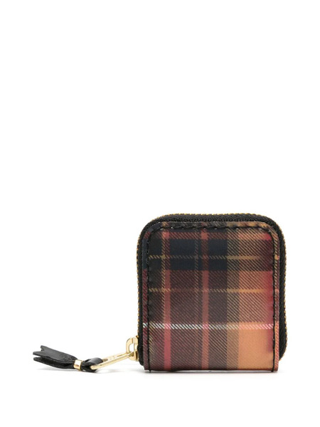  Comme Des Garçons Wallet Tartan-check Lenticular Wallet - Red 