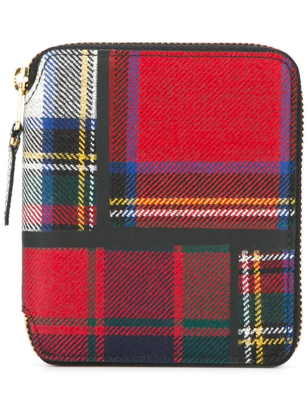  Comme Des Garçons Wallet Tartan Wallet - Red 