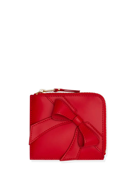  Comme Des Garçons Wallet Zip Bow Wallet - Red 