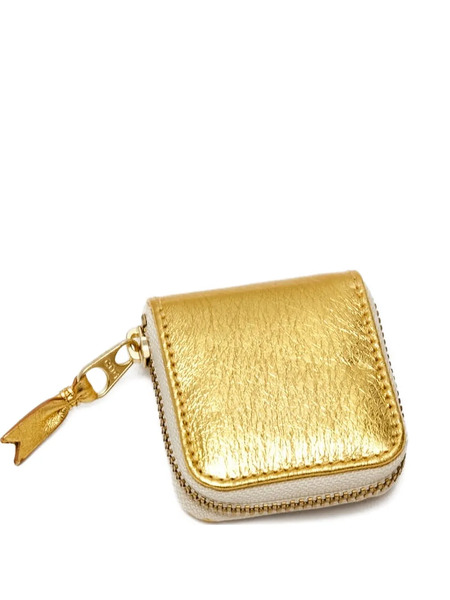 Comme Des Garçons Wallet Zip-fastening Square Wallet - Gold 