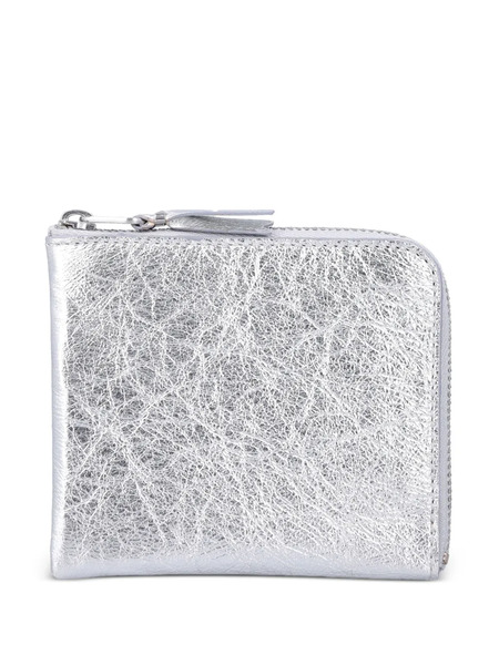  Comme Des Garçons Wallet Zip Small Wallet - Silver 