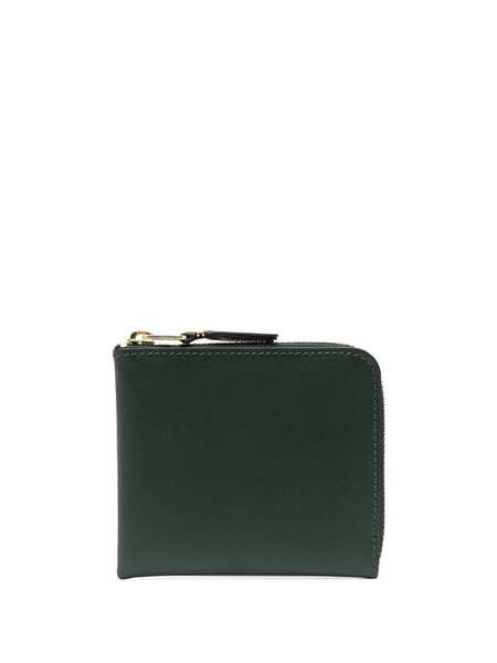  Comme Des Garçons Wallet Zip-up Leather Wallet - Green 