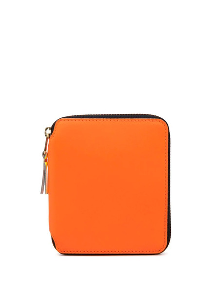  Comme Des Garçons Wallet Zipped Leather Wallet - Orange 