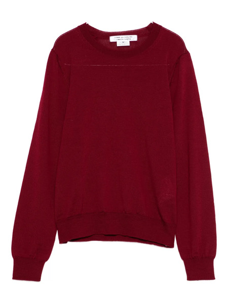  Comme Des Garçons Wool Crew-neck Sweater - Red 