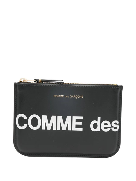  Comme Des Garçons Zip Leather Wallet - Black 