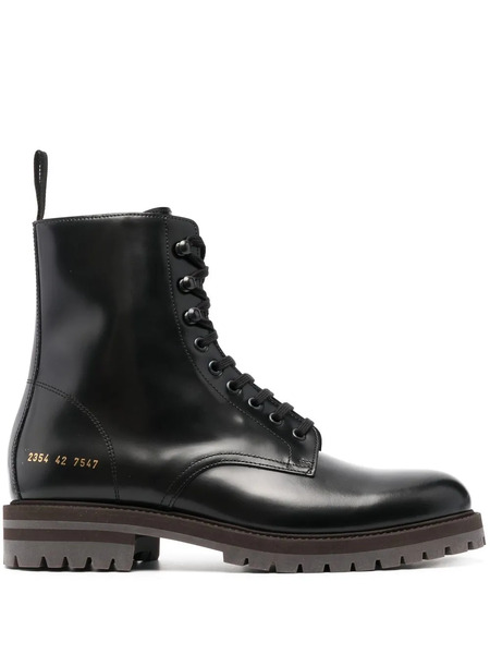  Common Projects Lace-up Leather Boots - Black 