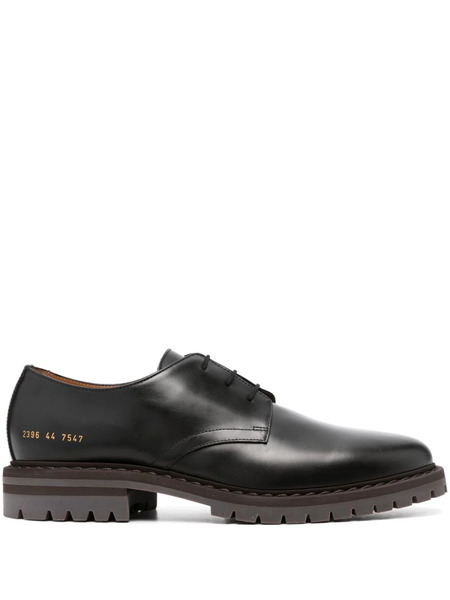  Common Projects Serial-number Leather Derby Shoes - Black 