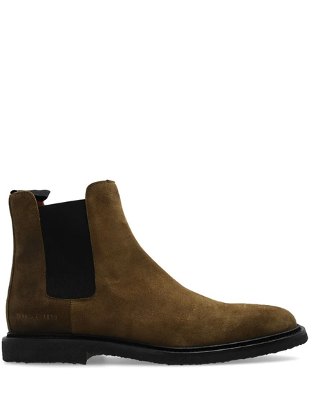  Common Projects Waxed Suede Chelsea Boots - Brown 