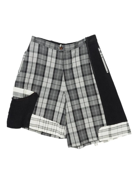  Communs Checked Bermuda Shorts - Grey 