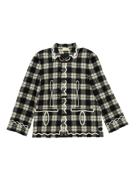  Communs Checked Shirt - Black 
