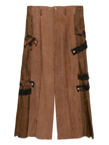  Communs Panelled Trousers - Brown 