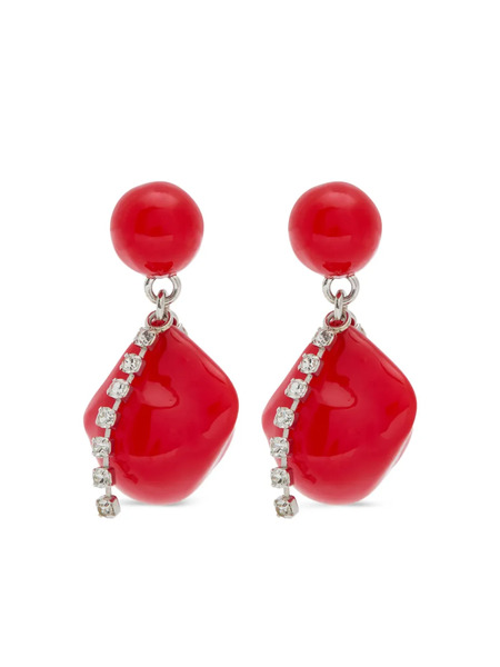  Completedworks Crystal-embellished Drop Earrings - Red 