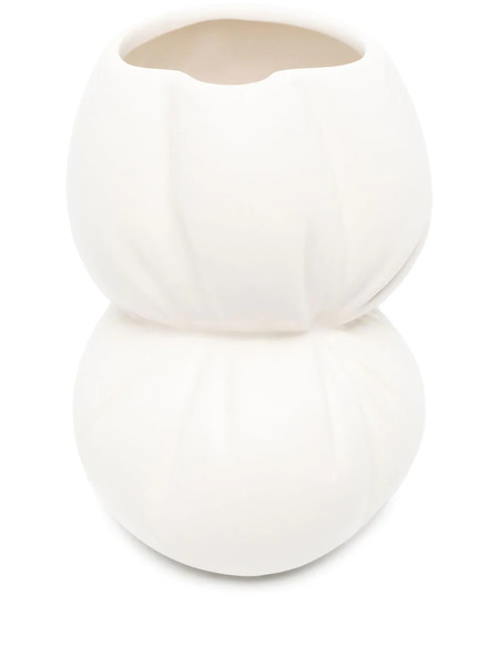  Completedworks Squeezed Tall Ceramic Vase - White 