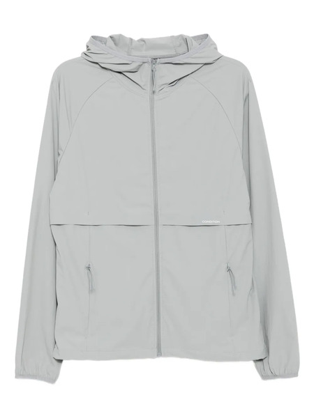  Condition Wear Zip-up Windbreaker Jacket - Grey 