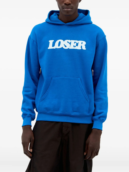  Connie Costas Loser Print Hoodie - Blue 