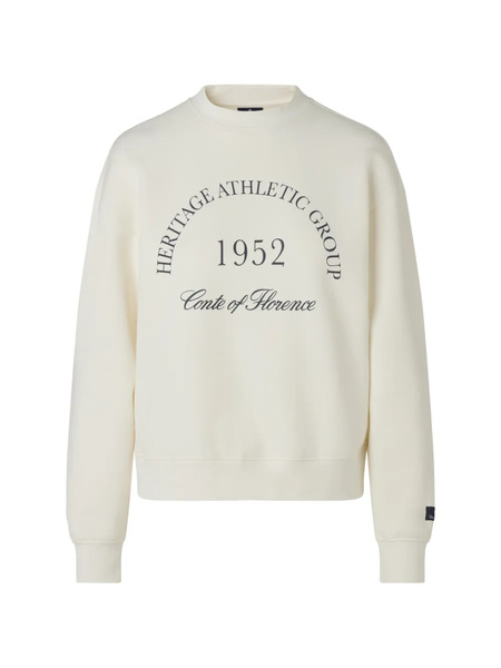  Conte Of Florence Graphic-print Sweatshirt - Neutrals 