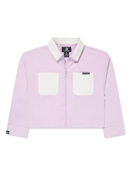  Converse Kids Colour-block Zip-up Jacket - Purple 