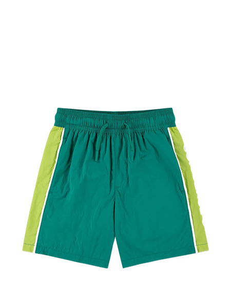  Converse Kids Drawstring Colour-block Shorts - Green 
