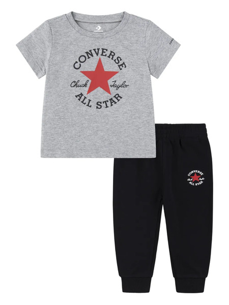  Converse Kids Logo-patch Tracksuit Set - Black 