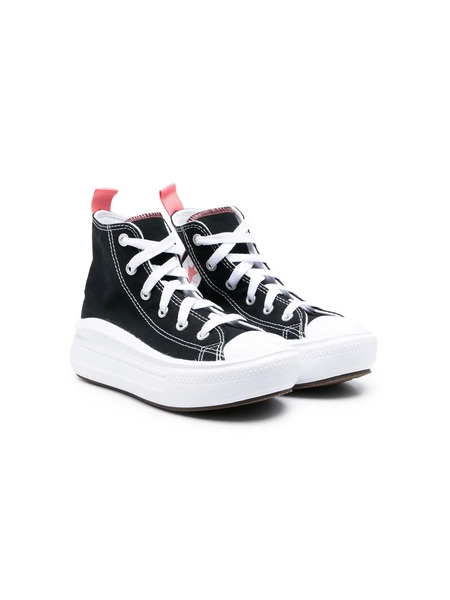  Converse Kids Platform-sole Hi-top Sneakers - Black 