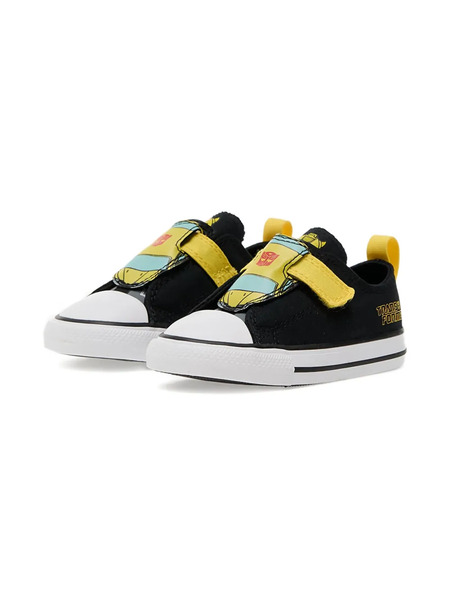  Converse Kids Touch-strap Sneakers - Black 