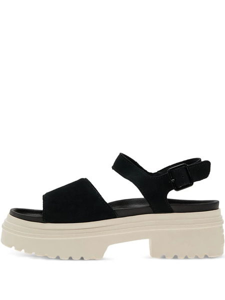  Converse Lugged Heel Buckle-strap Platform Sandals - Black 