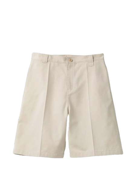  Coor Belt-loop Buttoned Shorts - Neutrals 