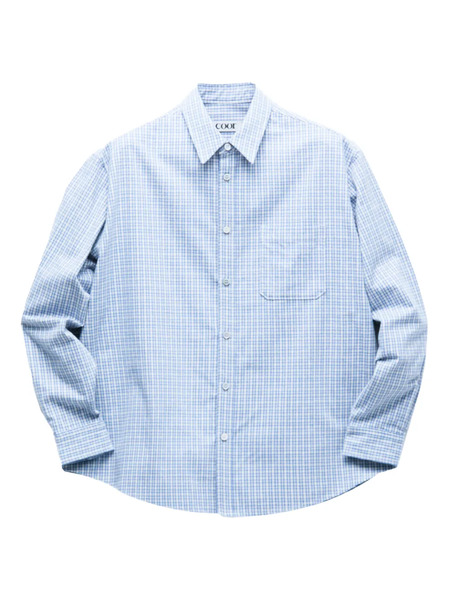  Coor Check-pattern Shirt - Blue 