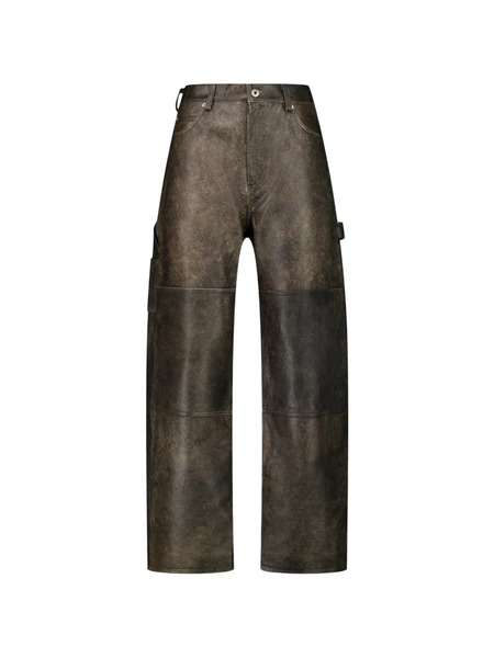  Coor Leather Trousers - Brown 