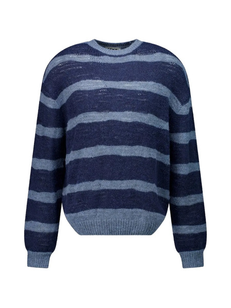  Coor Stripe-pattern Sweater - Blue 