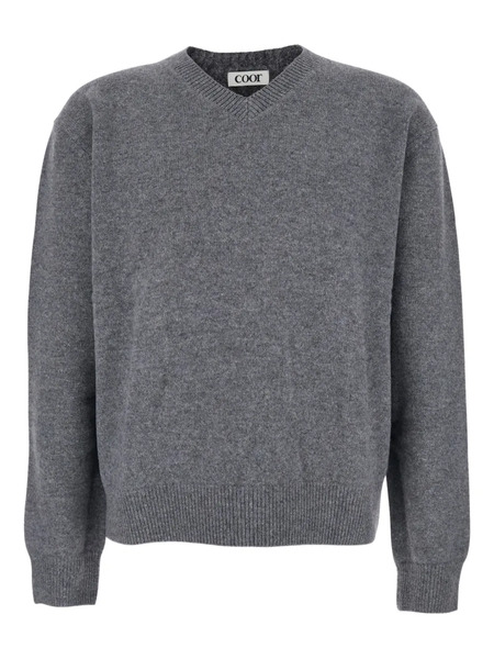  Coor V-neck Long-sleeve Sweater - Grey 