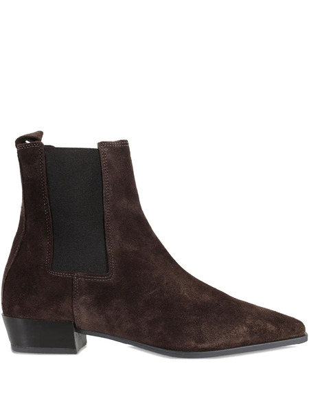  Copenhagen Studios 30mm Elastic-side Pointed-toe Suede Boots - Brown 