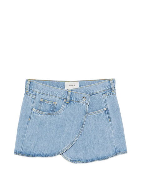  Coperni Asymmetric Denim Skirt - Blue 